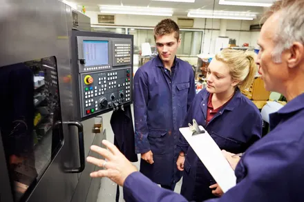 Wiring in ZPAS panel building – workshop with electricians
