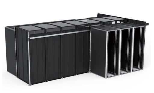 ZPAS Datacenter Containment Reihe L-Form 3D-Rendering