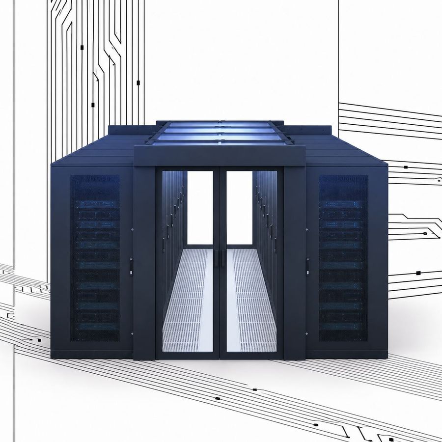 ZPAS Data Center Kaltgang-Einhausung Serverraum-Lösung
