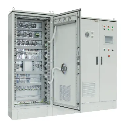 Armoire électrique ZPAS entièrement câblée, ouverte – automate, contacteurs et borniers