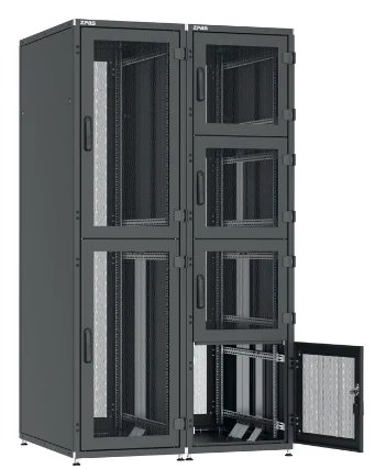 ZPAS segmented colocation server rack – 19-inch rack for multi-tenant data centres