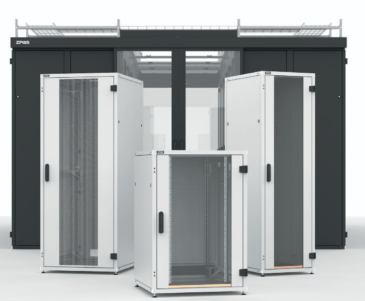 ZPAS Serverschrank Produktfamilie Z-SERVER und SZB IT mit Kaltgang-Einhausung – 19-Zoll-Racks vom Hersteller
