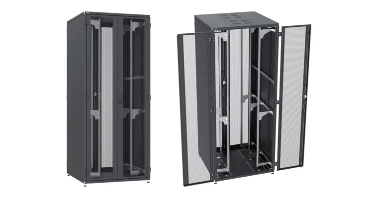 ZPAS SZB IT-MAX armadio rack 52 U, largo 1.000 mm – chiuso e aperto