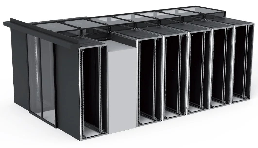 ZPAS Z-SERVER BOX Kaltgang-Einhausung aus Z-SERVER Schrankreihen